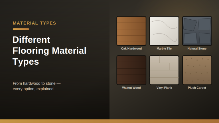 Different Flooring Material Types