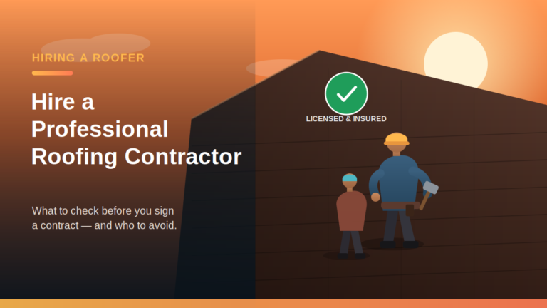 Hire Professional Roofing Contractor
