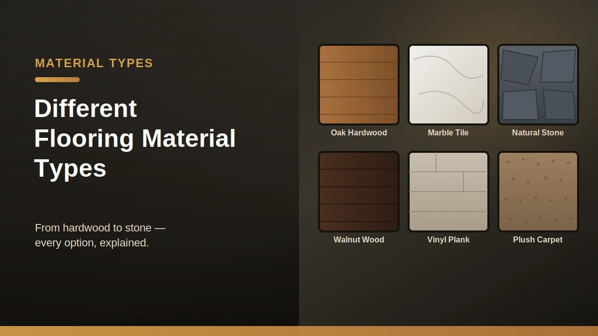 Different Flooring Material Types